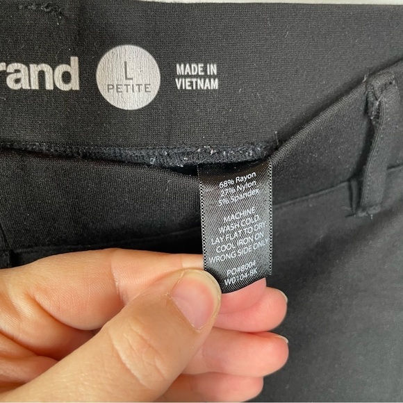 Betabrand Straight Leg Black Pants Size Large Petite - Picture 6 of 6